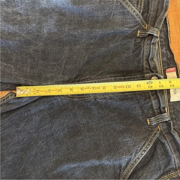 Levi’s 514 Jeans Mens Size 36x34 Blue Denim Slim Straight Carpenter Y2K Workwear - Picture 9 of 13